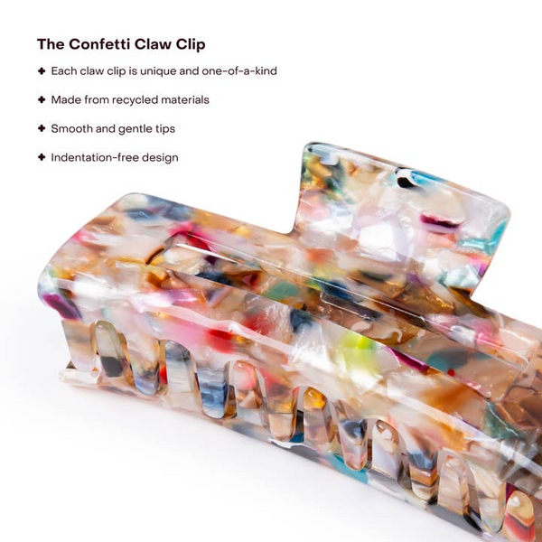 Everist Confetti Large Hair Claw