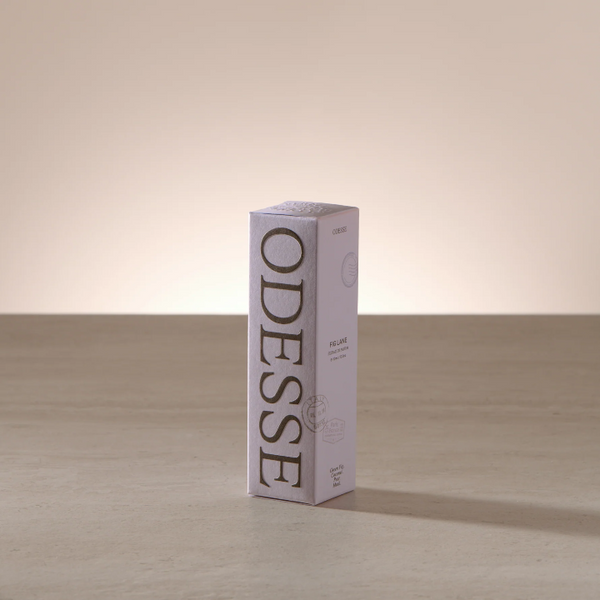 Odesse product packaging on a neutral background