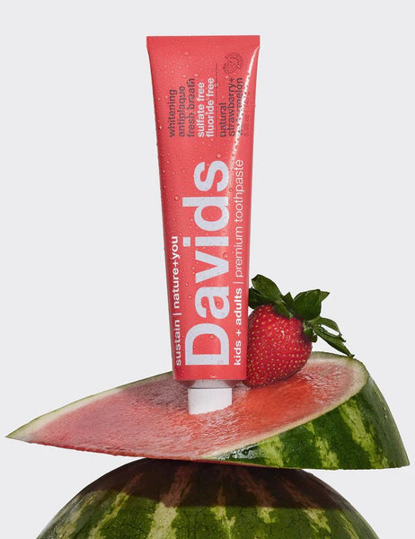 Premium Toothpaste Strawberry Watermelon Flavour by Davids Toothpaste