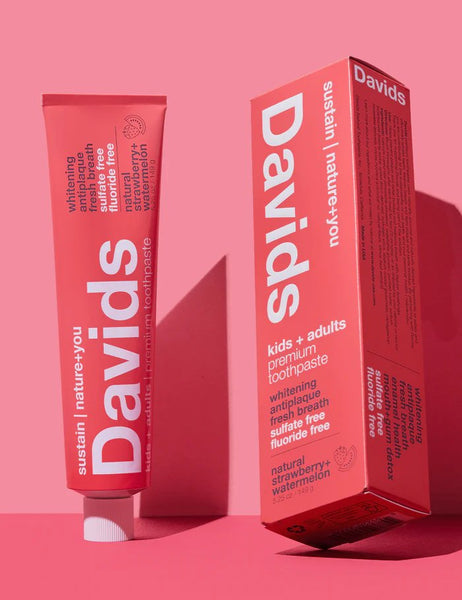 Premium Toothpaste Strawberry Watermelon Flavour by Davids Toothpaste