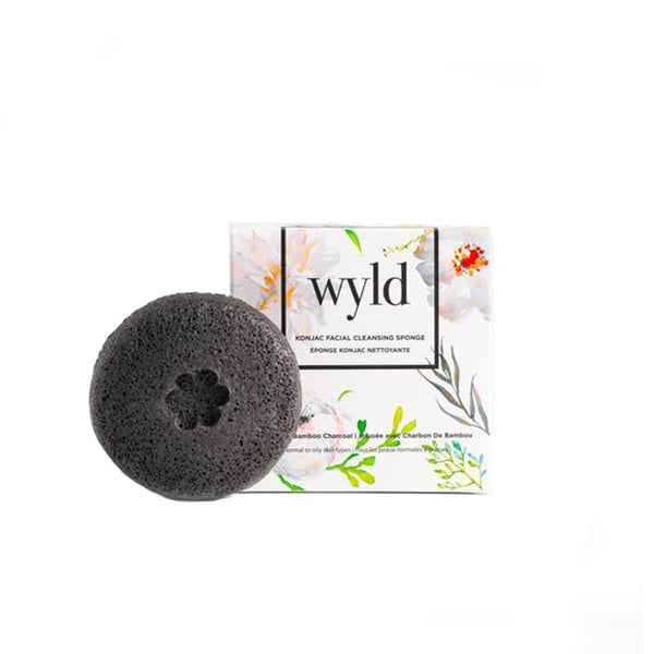 Activated Charcoal Konjac Face Sponge by Wyld Skincare