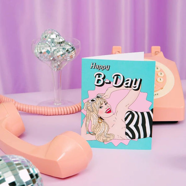 Happy B-Day Card by Party Mountain Paper Co