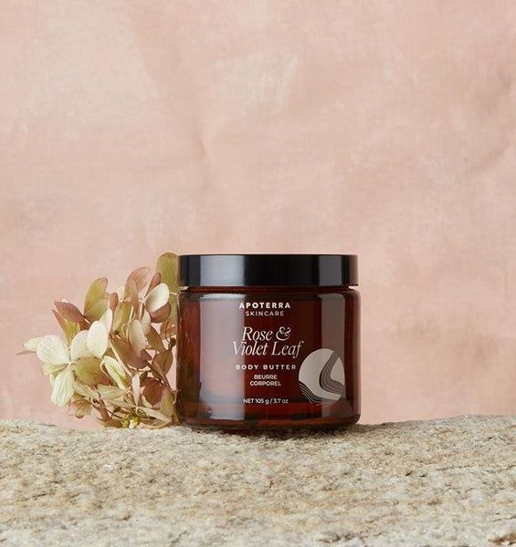 Rose + Violet Leaf Body Butter by Apoterra Skincare