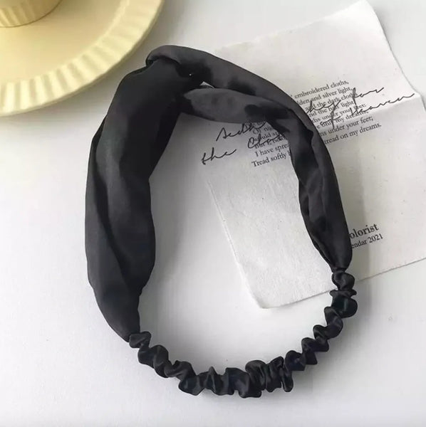 Satin Cross-Top Headband by Swoon Skin