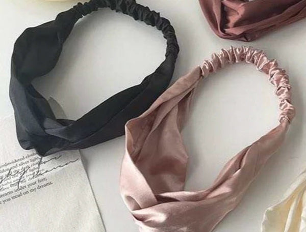 Satin Cross-Top Headband by Swoon Skin