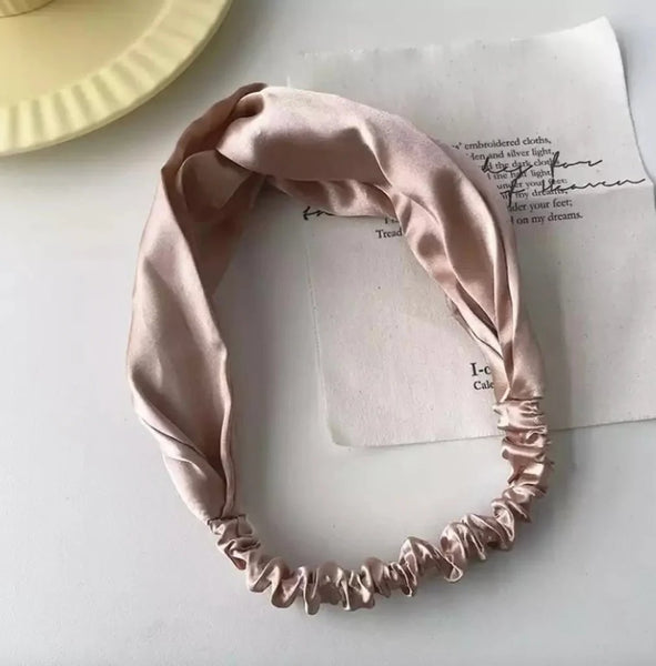 Satin Cross-Top Headband by Swoon Skin