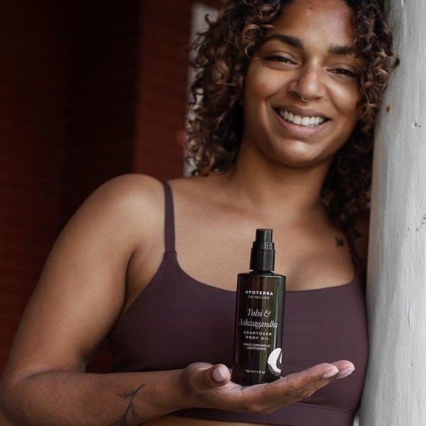 Tulsi & Ashwagandha Adaptogen Body Oil by Apoterra Skincare