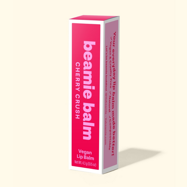 Package of Beamie Balm Cherry Crush lip balm