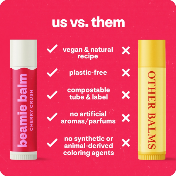 Benefits of Beamie Balm lip balms versus other brands