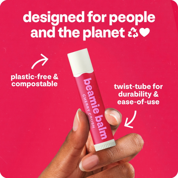 Beamie Balm Cherry Crush lIp balm plastic free
