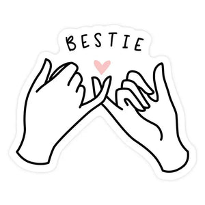 Bestie Vinyl Sticker by Pretty by Her