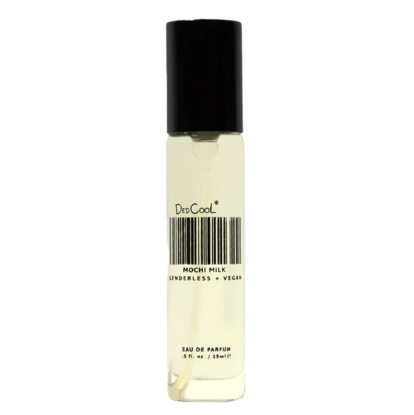 Perfume bottle labeled 'Des Cool' on a white background