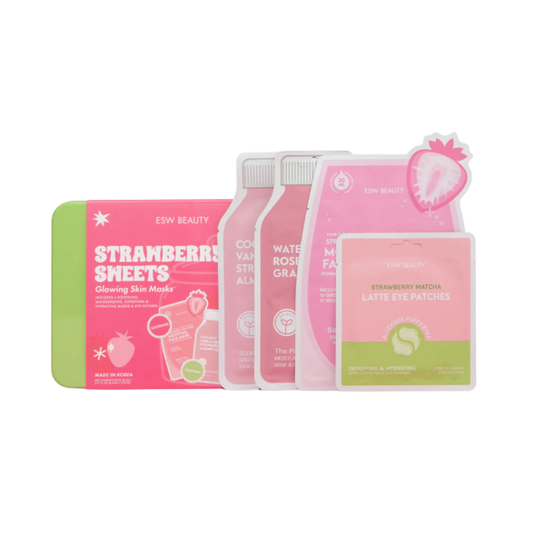 ESW Strawberry Sweets Glowing Skin Masks Set made in Korea