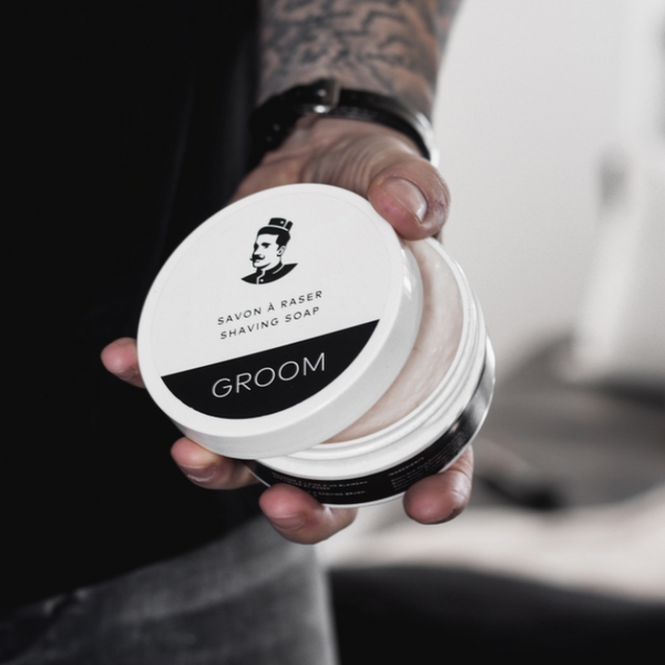 Groom Shaving Soap container 