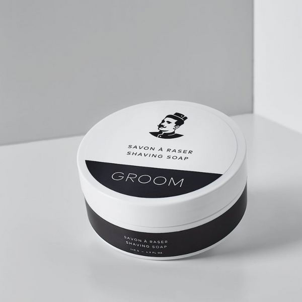 GROOM industries shaving soap container 