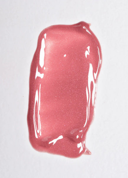 Pink lip gloss in shade Oracle from Good Gloss - Elate on a white background