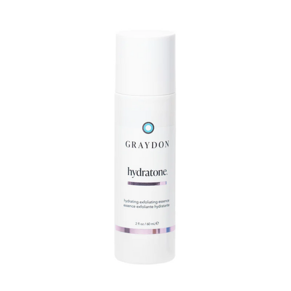 2oz bottle of Graydon Hydratone Exfoliating Essence made in Canada