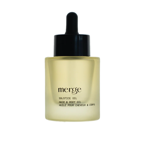 Merge Solstice Oil bottle on a white background