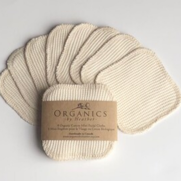 Organics by Heather Waffle 2ply mini washcloths 8 pack