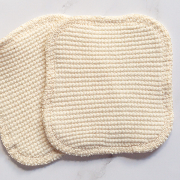 Waffle Texture Organics by Heather mini 2ply washcloth