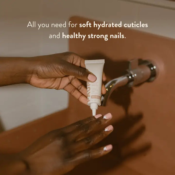 Paume All-in-One Cuticle and Nail Cream person applying