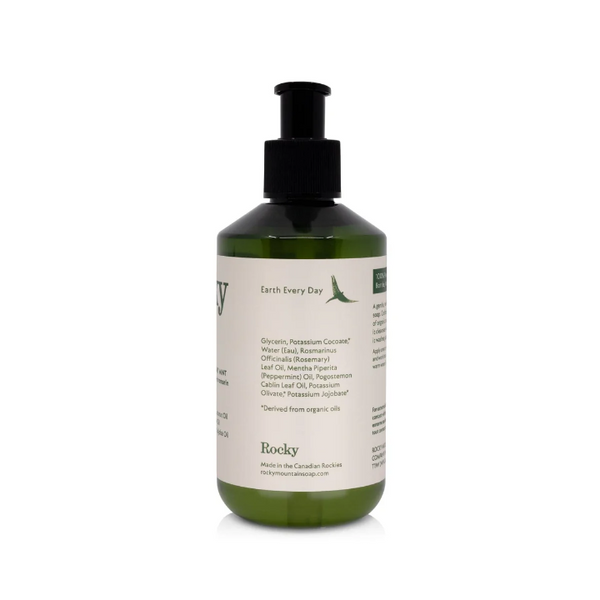 Rocky Castile Soap Everything Wash Rosemary Mint ingredient list