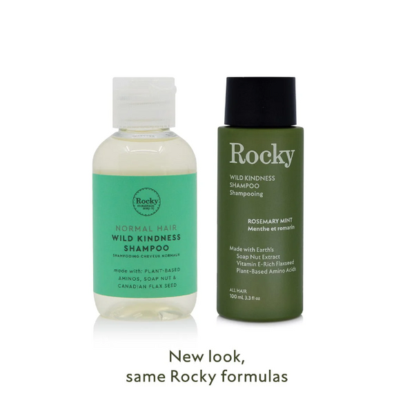 Rocky Wild Kindness Shampoo Rosemary Mint new branding