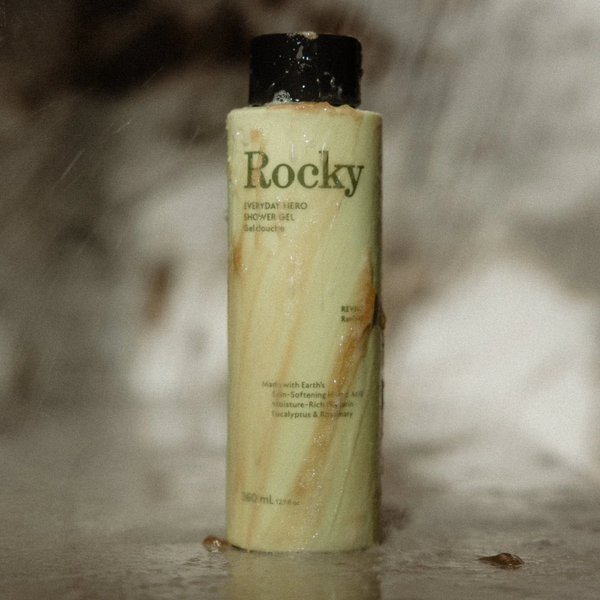 Bottle of Rocky Everyday Hero Shower Gel Body Wash Revive 360ml