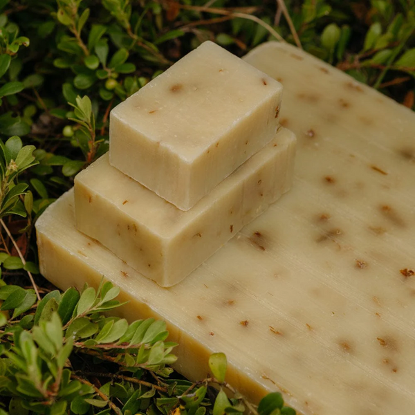 Bars of Rocky cold pressed lemongrass soap Made in Canada
