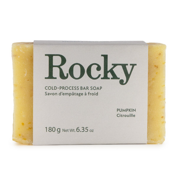 Rocky Pumpkin cold pressed bar soap Rocky Mountain Soap Company made in canada