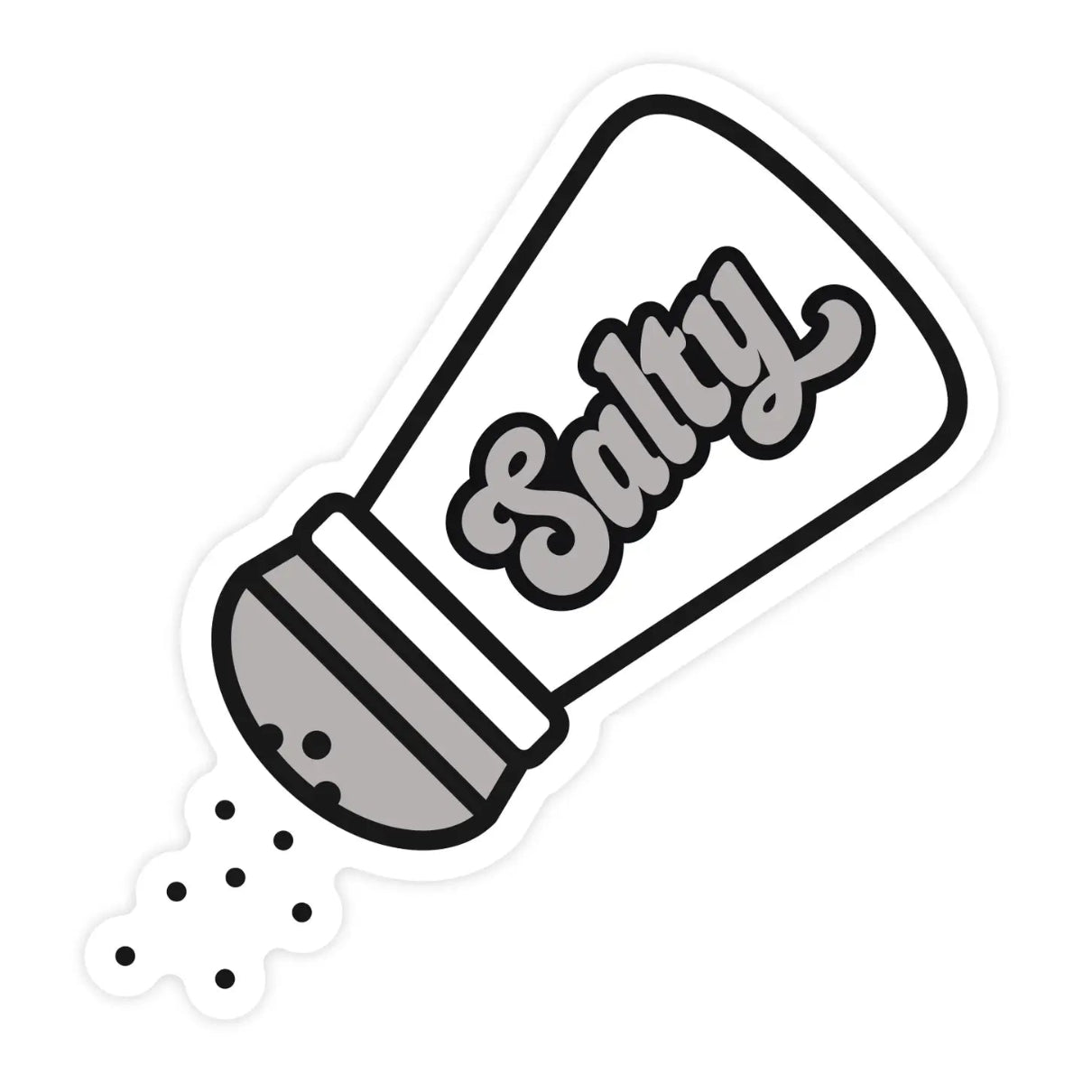 Salty vinyl sticker by Pretty by Her