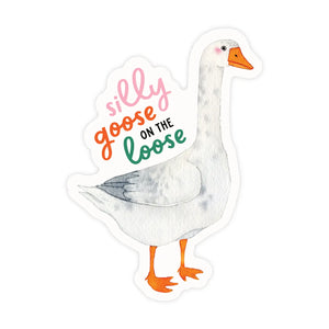Silly Goose on the Loose vinyl sticker Pretty by Her