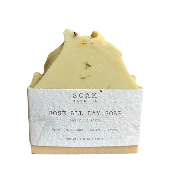 Soak Bath Co. Rosé All Day Bar Soap Made in Canada