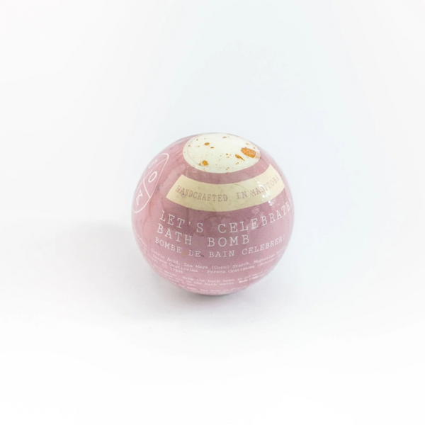 Soak Bath Co. Let's Celebrate Bath Bomb made in canada