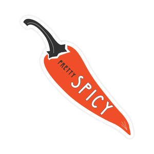 Pretty Spicy chili pepper vinyl sticker Pretty by Her