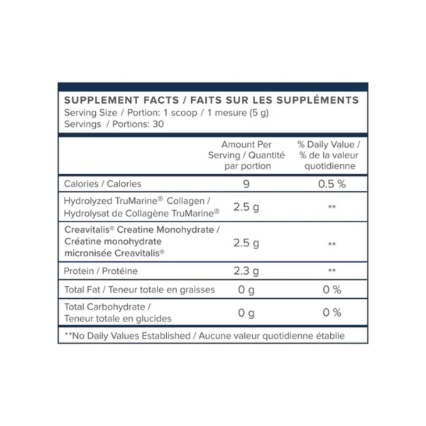 Supplement Facts WithinUs Creatine