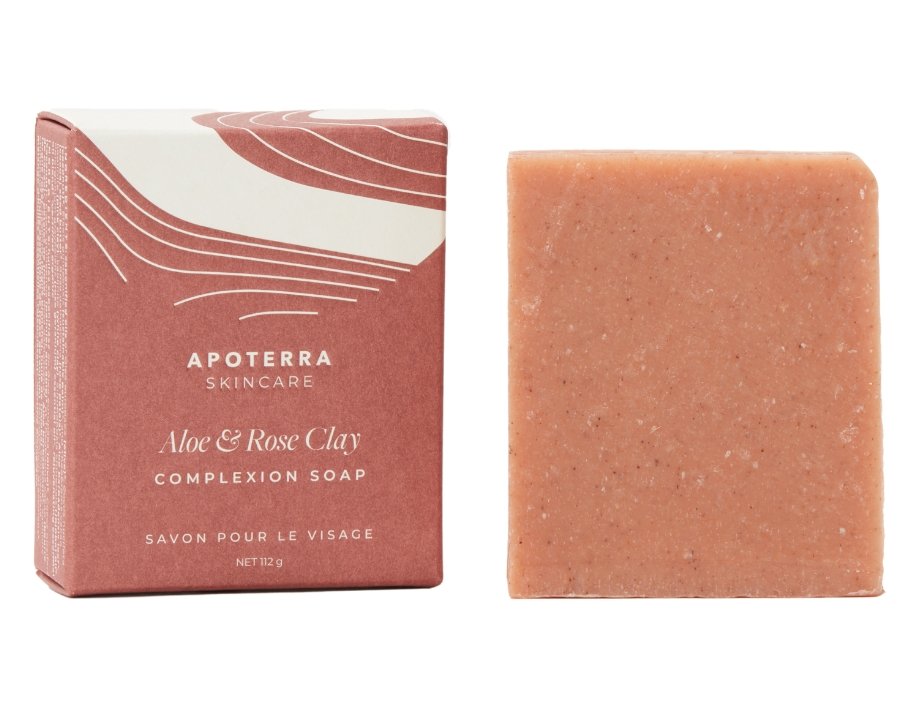 Aloe & Rose Clay Complexion Soap by Apoterra Skincare