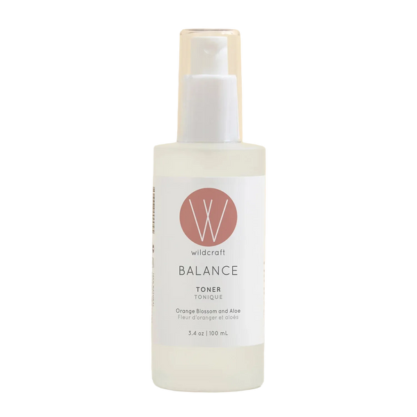 Wildcraft Balance Toner bottle on a light beige background