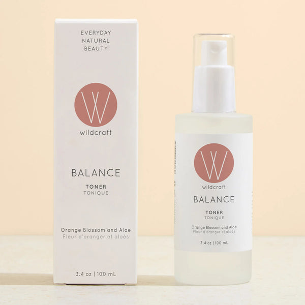 Wildcraft Balance toner bottle and packaging on a light background