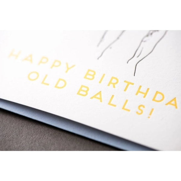 Birthday Old Balls Throwback Card by Porchlight Press