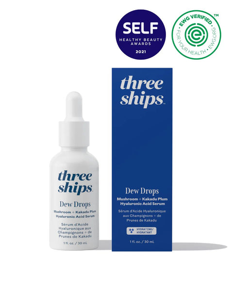 Dew Drops Mushroom Hyaluronic Acid + Vitamin C Serum by Three Ships