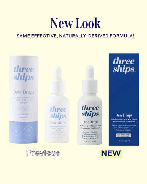 Dew Drops Mushroom Hyaluronic Acid + Vitamin C Serum by Three Ships