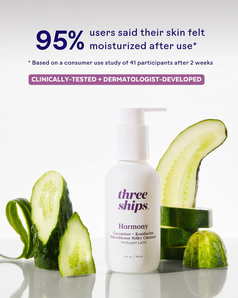 Harmony Cucumber + Kombucha Microbiome Balancing Cleanser by Three Ships