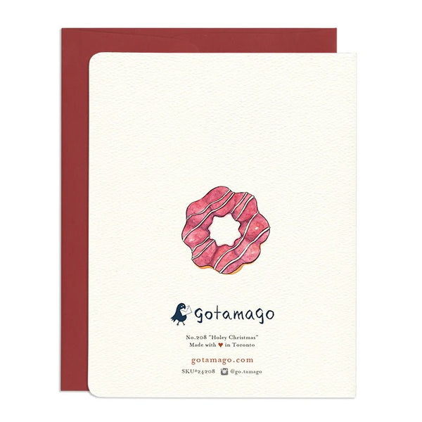 Holey Jolly Christmas - Holiday Greeting Card by Gotamago