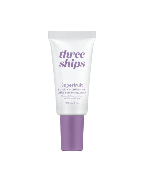 Mini Superfruit Lactic + Multifruit 8% AHA Exfoliating Mask by Three Ships