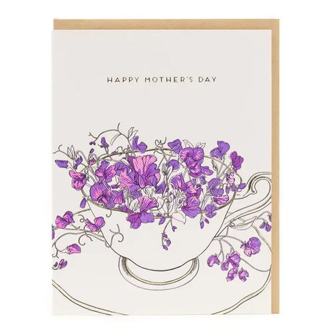 Mother's Day Teacup Card by Porchlight Press