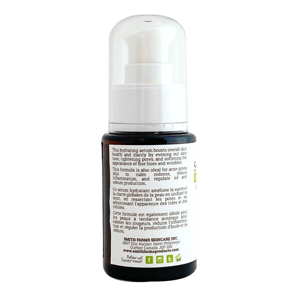Smith Farms Niacinamide serum bottle with label on a white background