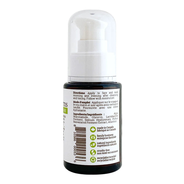 Smiths Farms Niacinamide serum bottle with a label on a white background