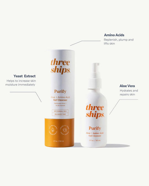 Purify Aloe + Amino Acid Gel Cleanser by Three Ships