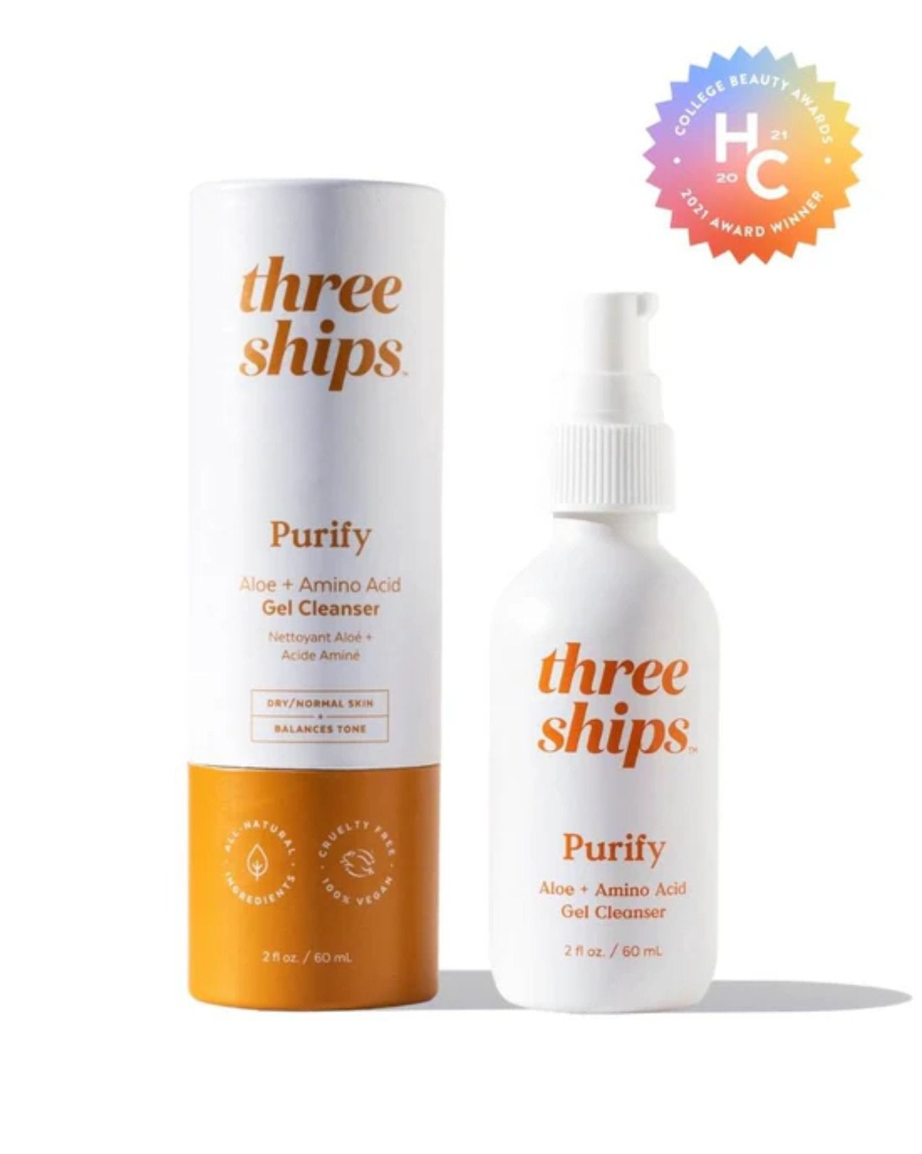 Purify Aloe + Amino Acid Gel Cleanser by Three Ships